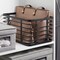 mDesign Metal Steel Wire Closet Storage Basket w/ Handles
